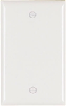 Pass & Seymour, TP13WCC30, White, 1 Gang, Blank, Nylon Wall Plate, 3/16" Taller & Wider