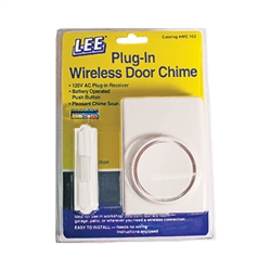 LEE Electric WC102 White Plug In Wireless Battery/AC Door Chime Kit