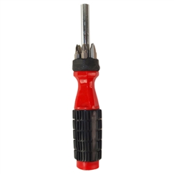 Trisonic TS-HW705 Red And Black Heavy Duty 6-In-1 Multi Tip Screwdriver