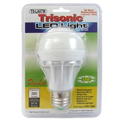 Trisonic TS-LA07W LED Light Day Light 60 Watt Replacement Bulb Using Only 7 Watts