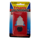 Trisonic TS-LED001-R LED Pocket Credit Card Torchlight With 3V Battery A Built In Stand And A Red Finish