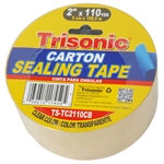 Trisonic TS-TC2110CB Clear 2" x 110 Yard Carton Sealing Tape