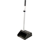 Tuff Stuff Janitorial TSJLDP12 Lobbymaster, Black, 12" Wide Opening Plastic Lobby Dust Pan Aluminum Handle With Handy Clip
