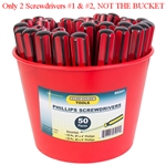 Tuff Stuff 95241 #1X4" & #2X4" Phillips Screwdriver, Ideal for easy installation and assembly work.