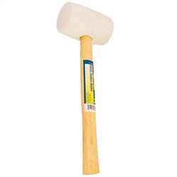 Tuff Stuff 95642 16 OZ White Rubber Mallet With Wood Handle