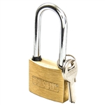 Tuff Stuff 3150LS 1-1/2" Solid Brass Body Padlock With Long Shackle