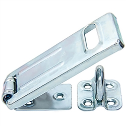 Tuff Stuff 34335 3-1/2" Heavy Duty Security Hasp, Heavy Duty Security Hasps come in 3-1/2", zinc plated. For storage sheds, boats, trailers and storage cabinets. Comes with screws.