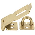 Tuff Stuff 34515 Brass Plated 1-1/2" Safety Hasp, Safety hasps provide good security under many conditions. The Tuff Stuff 34515 to fit most situations where a fixed staple is necessary or desirable. The hasp come complete with all screws.