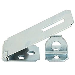 Tuff Stuff 34625 Zinc Plated 2-1/2" Safety Hasp, Safety hasps provide good security under many conditions. The Tuff Stuff 34625 to fit most situations where a fixed staple is necessary or desirable. The hasp come complete with all screws.
