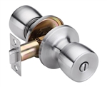 Tuff Stuff Builder's Grade TP0326A Stainless Steel US32D Tulip Knob Style Privacy Lockset With Adjustable Backset