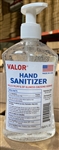 Valor Hand Sanitizer 70% Alcohol 13.5 fl oz With Pump Made In USA