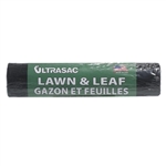 Ultrasac 39100B06 Black 39 Galllon Outdoor/Yard Lawn and Leaf Garbage Trash Bags 6 Bags Per Roll 1.0 MIL 33"X44"