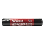 Ultrasac 45105B05 Black Jumbo 45 Gallon Garbage Trash Bags 5 Bags Per Roll 1.05 MIL 40"X46"