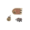 Segal TU687 Solid Bronze Jimmy Proof Deadlock Double Cylinder Lock Set Bronze (US10) 4 Tubular Keys