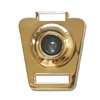 S. Parker Hardware 1601 Polished Brass US3 Finish Keystone Door Viewer Without Knocker