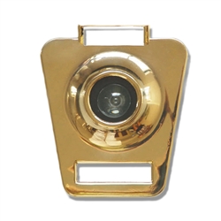 S. Parker Hardware 1601 Polished Brass US3 Finish Keystone Door Viewer Without Knocker