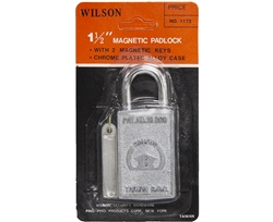 Wilson 1172, 1-1/2" Magnetic Padlock With 2 Magnetic Keys