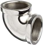 1/2" ELBOW 90 DEG IMP Chrome Plate Lead Free