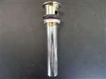 CHROME PLATED CAST BRASS 1 1/4" P. O. PLUGS 4" 20 GAUGE TAILPIECE P.O. PLUGS HAVE OVERFLOW HOLES