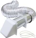 4x8 DRYER VENT KIT--METAL HOSE