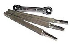 CROWN SEAT Reversible 4 Piece Ratcheting Faucet WRENCH SET