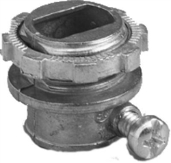 Thomas & Betts, XC220SC100CP, 100 Pack, 3/8" x 1/2" Knockout Box Connector