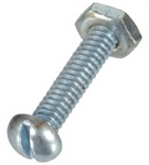 SBH 9 Pack 8/32" x 2" Round Head Machine Screw With Nut