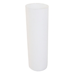 Y3277 White Plastic Candle 4" Medium Base