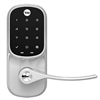 Yale YRL226-NR-619 Satin Nickel US15 Real Living Assure Lock Key Free Touchscreen Lever Lock With Key Override