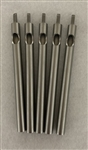 Stainless Steel One-Piece 4 Flat Shader TUBE (PACK OF 5 TUBES)