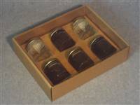 Kraft Honey Jar Box with Clear Acetate Cover