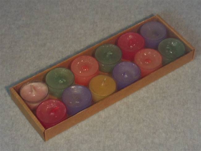Kraft Tealight Box with Clear Cover