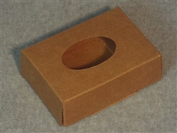 Kraft Soap Box with Oval Window