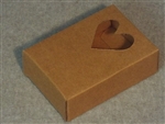 Kraft Soap Box with Heart Window