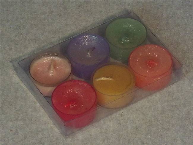 Sparkling Clear Acetate Box for 4 Tealight Candles