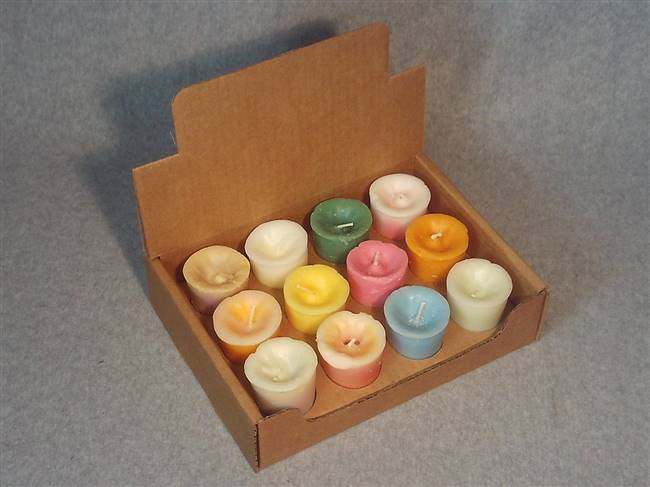 Votive Display Box with Partition Holds 12 Votives