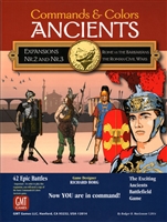 Command & Colors Ancients - Expansion 2 and 3: Rome vs Barbarians; The Roman Civil Wars (2nd printing)