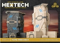 Battletech HexTech Trinity City TCPD Precinct (2) prepainted building