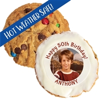 4" M&M Raisin Photo/Logo Cookies, dozen