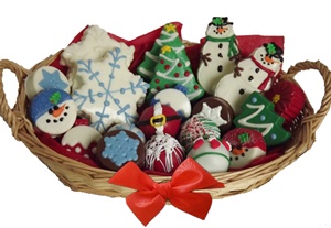 Assorted Holiday Cookie Gift Basket