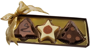 Chocolate Holiday Truffles - Gift Box of 3