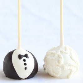 Cake Pops Bride & Groom