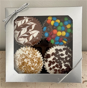 Candy-Topped Cupcakes - Gift Box of 4