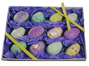 Cake Truffle Gift Box of 12, Easter Egg Designs