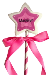 Marshmallow Pops - Personalized Princess Wand