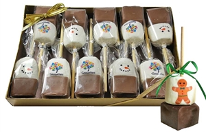 Hot Chocolate Sticks - Custom Holiday Gift Box of 10