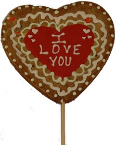 Giant Heart Valentine's Cookie Pop, Personalized
