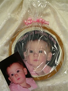 8" Round Giant Photo/Logo Cookie, EA