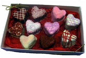 Heart Brownie Bites Gift Box, Love