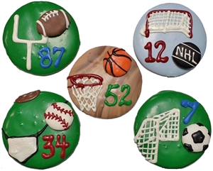 Hand Dec. Cookies- 3-D Sports Balls